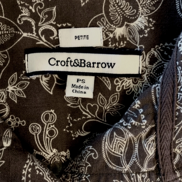 Asian-Inspired Cotton Linen Jacket with Two Pockets and 3/4 Sleeves, size SP - Picture 6 of 11